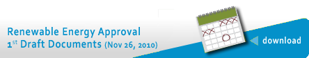 Renewable Energy Approval Draft Documents